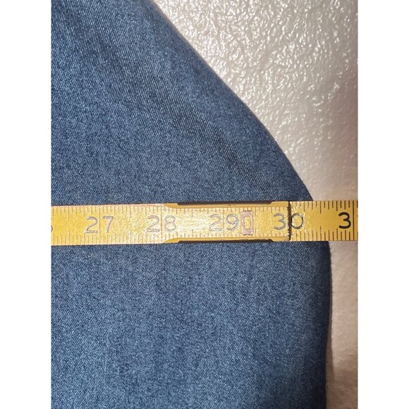 Mie Gabriele 1X Sleeveless Denim Tunic ShirtDress Button Front Closure Y2K - Picture 14 of 16